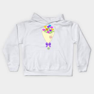 Summer Flowers Bouquet Digital | Melanie Jensen Illustrations Kids Hoodie